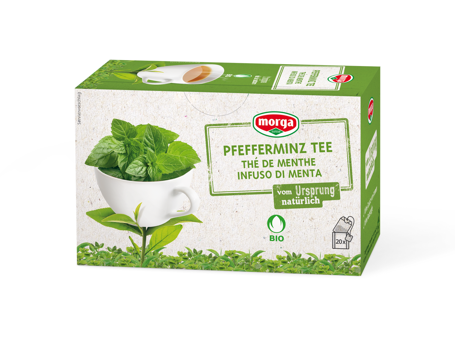 Morga Pfefferminztee Bio m/H Knospe