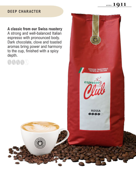 Espresso Club ROSSA 1kg Bohnen