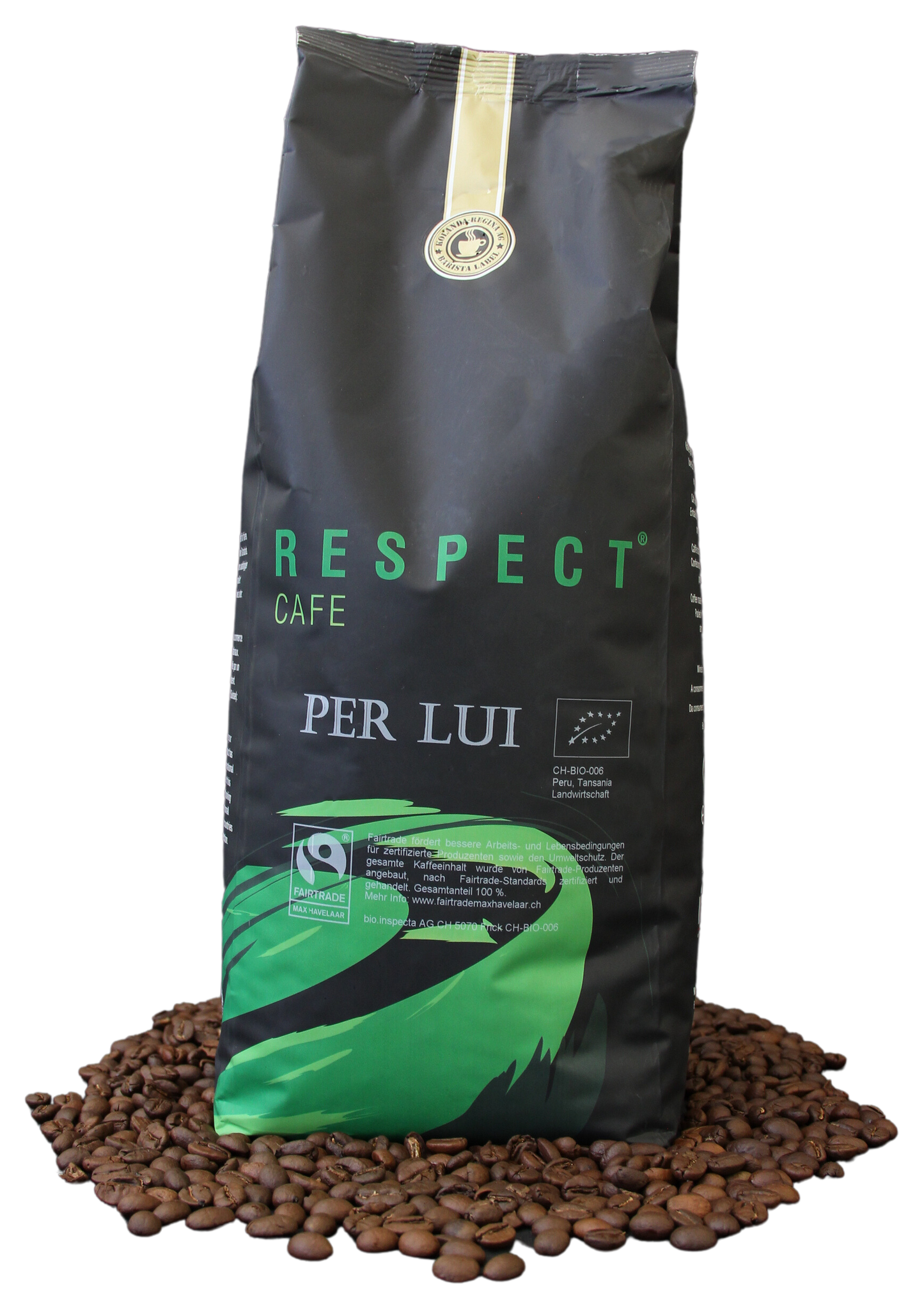 Café Respect PER LUI Bio/Fairtrade Bohnen