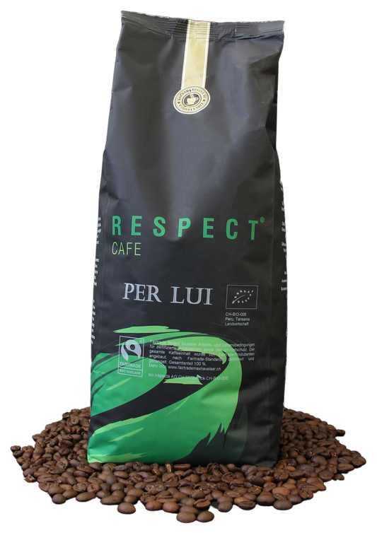 Café Respect PER LUI Bio/Fairtrade Bohnen
