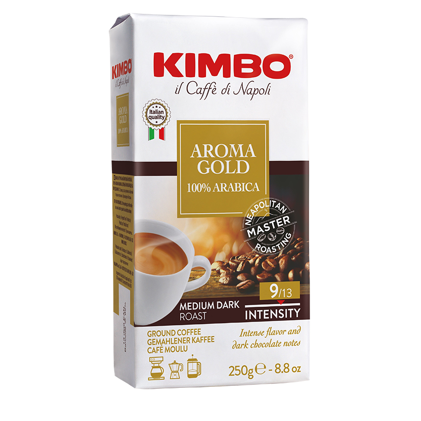 KIMBO Aroma Gold 100% Arabica moulu 250g