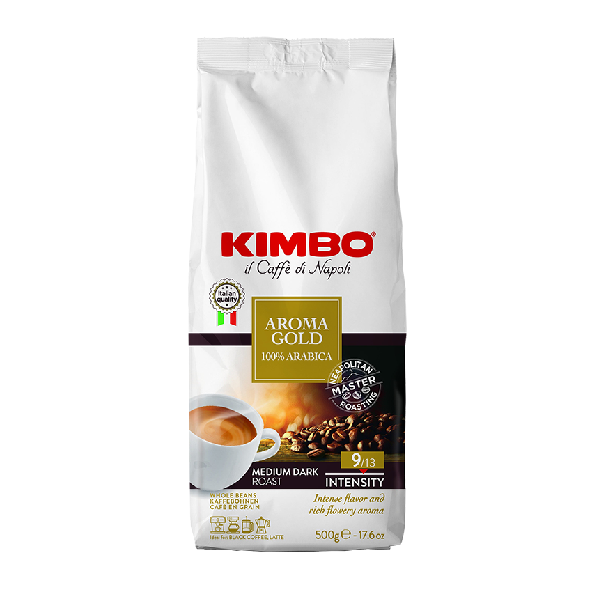 KIMBO Aroma Gold 100% Arabica 500g Bohnen