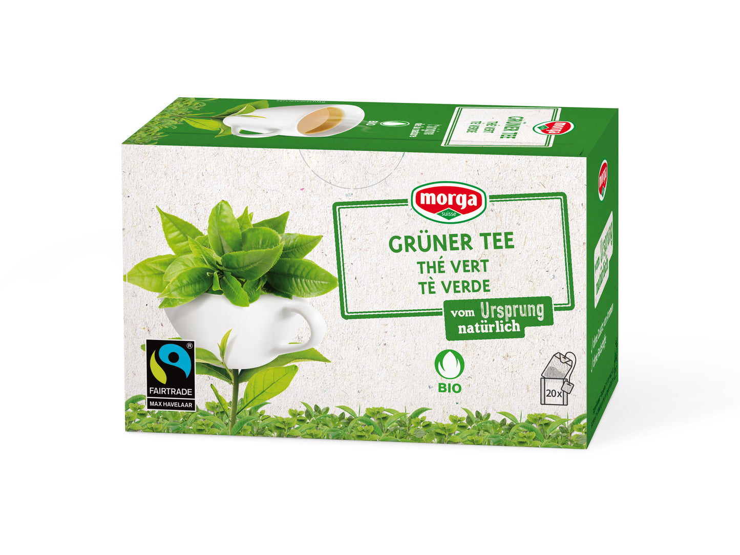 Morga Grüner Tee Bio Fairtrade m/H Knospe