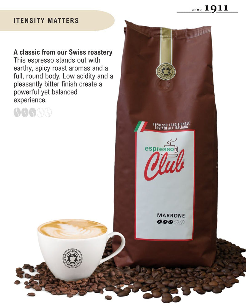 Espresso Club MARRONE 1kg Bohnen