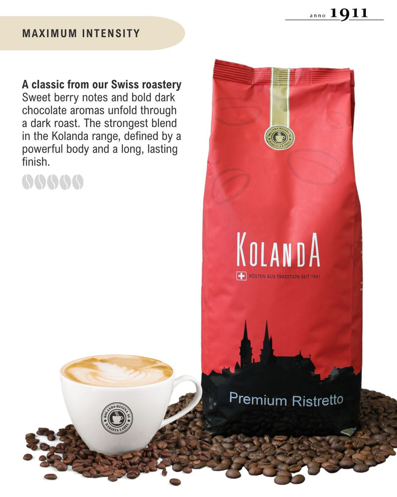 Kolanda PREMIUM RISTRETTO 1kg Bohnen