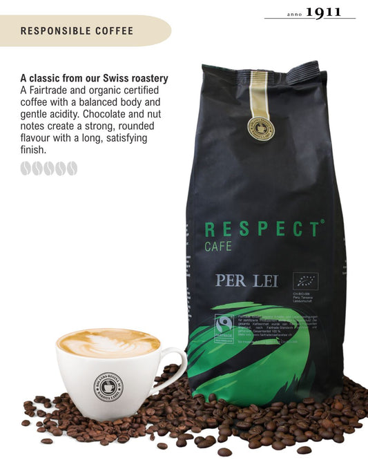 Café Respect PER LEI Bio/Fairtrade Bohnen