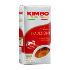 Kimbo Export Tradizione Antica, 250gr gemahlen